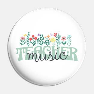 Music Teacher Pin