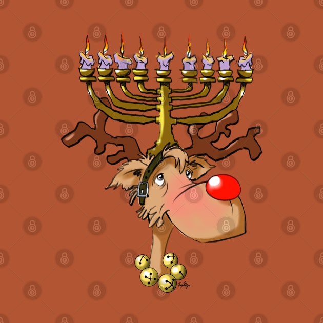 Chanukah reindeer 02 by Tony Morgan