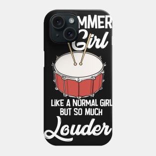 Drummer, Drumming, Percussion Phone Case