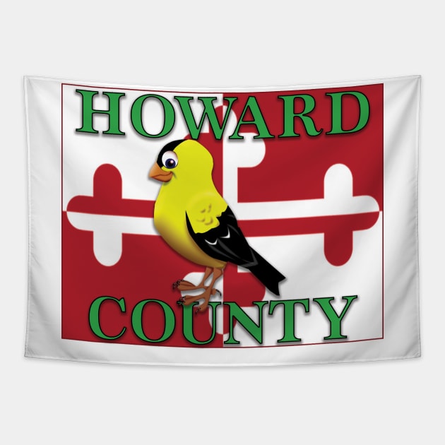 Howard County Tapestry by Wickedcartoons