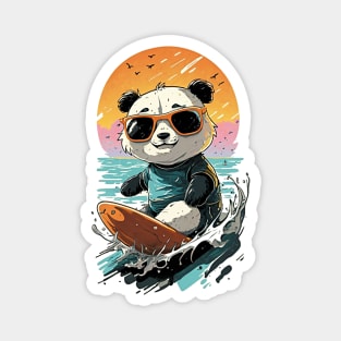 Panda Surf Magnet