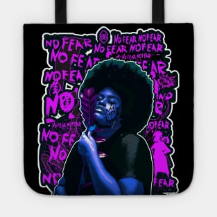 No Fear Strong Black Woman Afro Tote