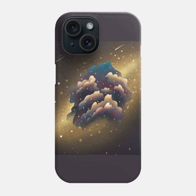 Nebula galaxy and cosmic dust Phone Case by SkyisBright