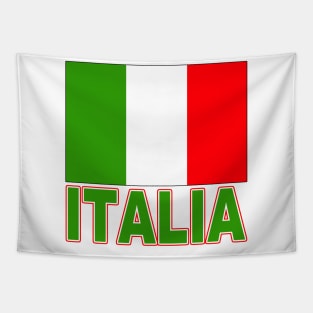 The Pride of Italia - Italian Flag Design and Language Tapestry