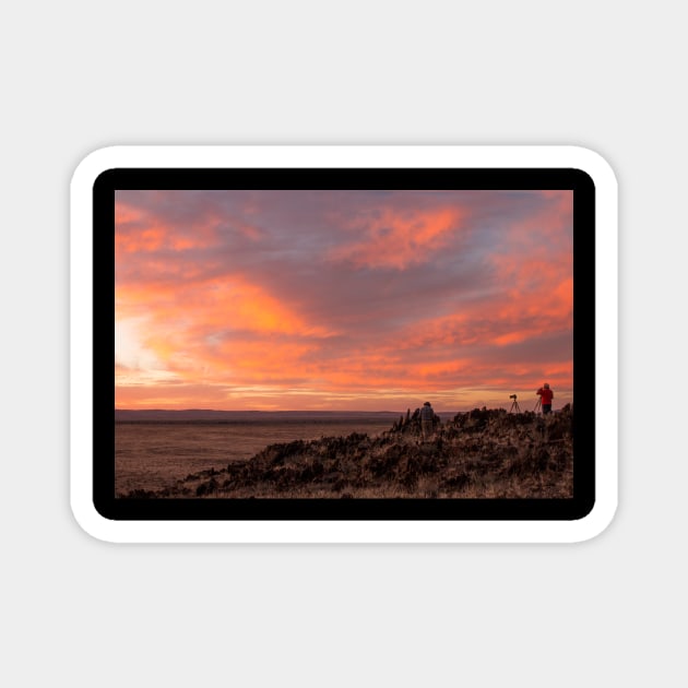 Namibian Sunset Magnet by Memories4you
