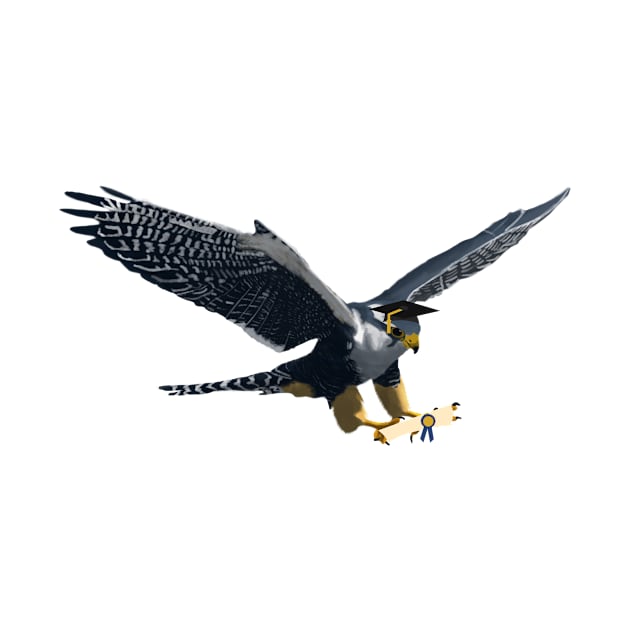 Graduation Falcon by College Mascot Designs