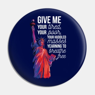 Statue of Liberty Immigration Political Design Pin