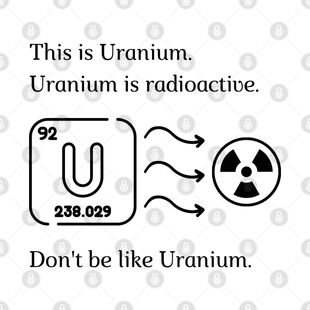 Don't be like Uranium! by firstsapling@gmail.com