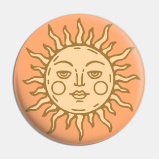 Gold Sun Pin