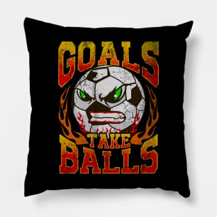 Goals Take Balls Soccer Player Team Coach Tournament Pillow