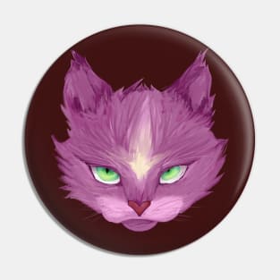 Coolest Purple Cat Pin