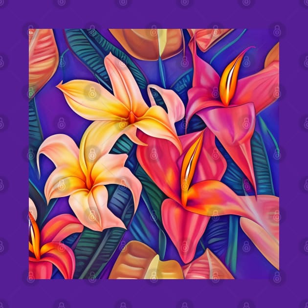 Tropical Flowers Five by BlakCircleGirl