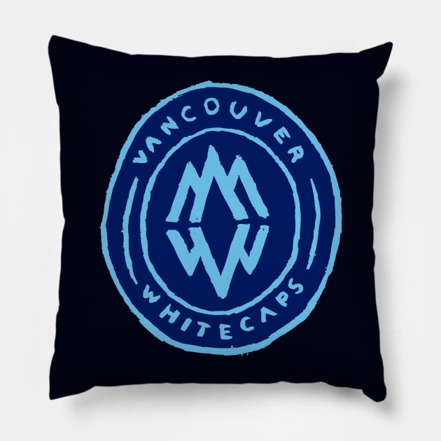 Vancouver Whitecaaaaps FC 08 Pillow by Very Simple Graph