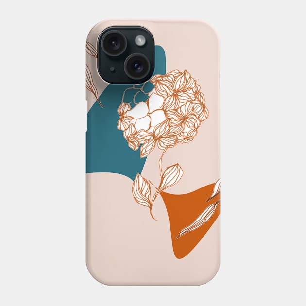 abstract art with line art Phone Case by ibtihella