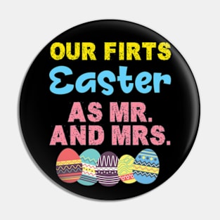 Our First Easter As Mr And Mrs Matching Couple Husband Wife Pin