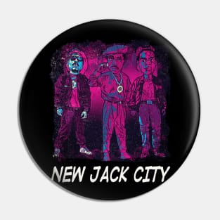 Funny Art New City Pin