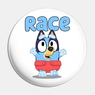 Bluey and Bingo race funny Pin