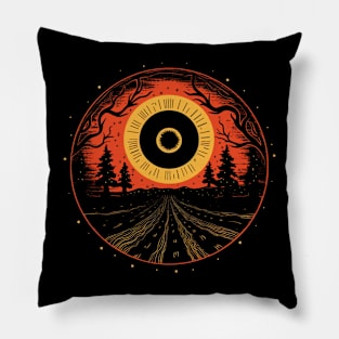 Spooky Halloween - Haunted Forest Shirt - Eerie Art Clothing - " Pillow