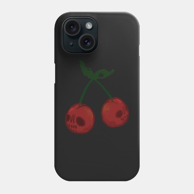 Death Cherry Phone Case by Wormunism