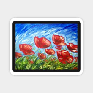 Poppy Summer Magnet