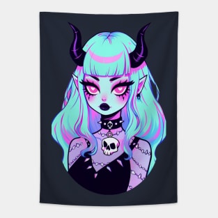 Cute Demon Girl Tapestry