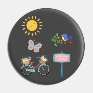 Welcome spring Pin