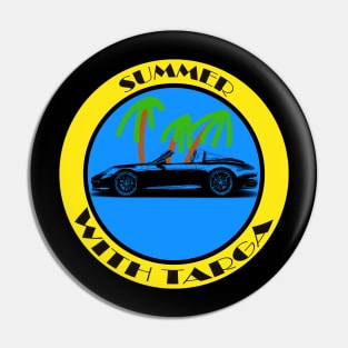 Summer with sportscar Pin