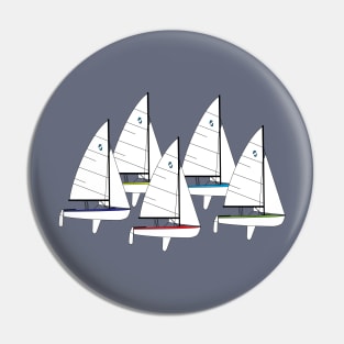 International Flying Junior Sailboat Pin