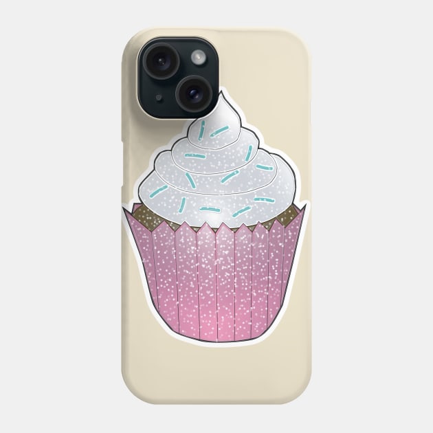 Glitter Cupcake Phone Case by BoonieDunes