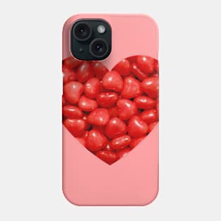 Red Cinnamon Hearts Valentines Candy Photograph Heart Phone Case