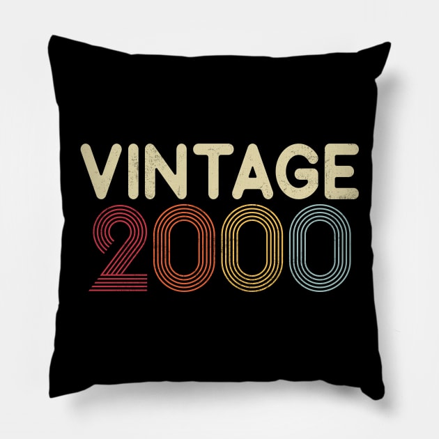 Vintage 2000 Pillow by Saulene