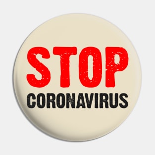 T-shirt Stop Coronavirus Pin