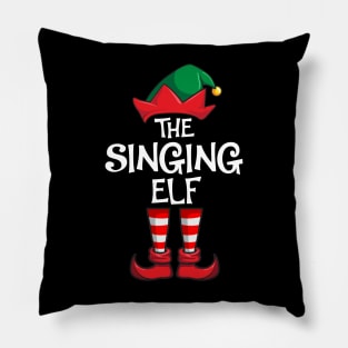 Singing Elf Matching Family Christmas Singer Pillow