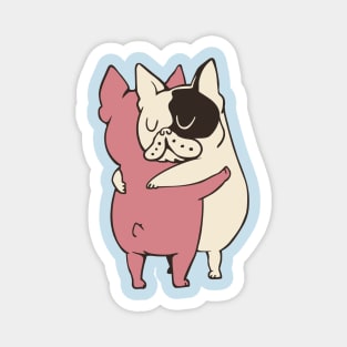 French Bulldog Hugs Magnet