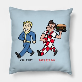 Vault Boy, Bob's Big Boy by Pollux (WITH TEXT) Pillow