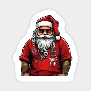 Santa cool thug life Magnet