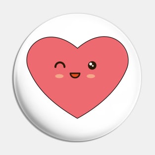 Happy heart Pin