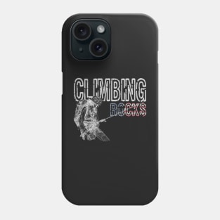 A Women Climbing Rocks Phone Case