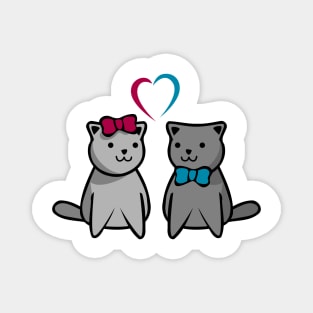 Cat Couple Magnet