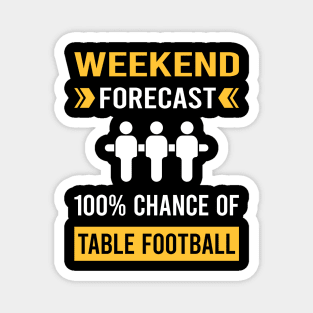 Weekend Forecast Table Football Soccer Foosball Magnet