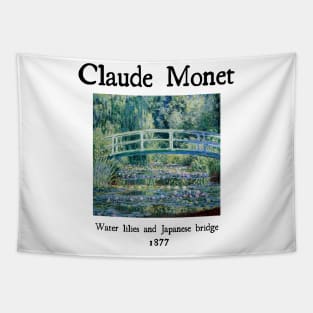 Water lilies and Japanese bridge by Claude Monet Tapestry