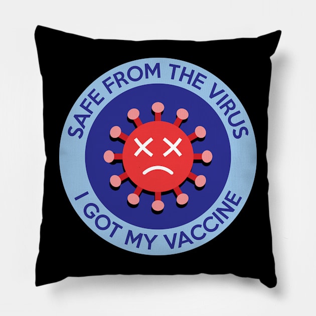 I Got My Vaccine Colour Pillow by felixbunny