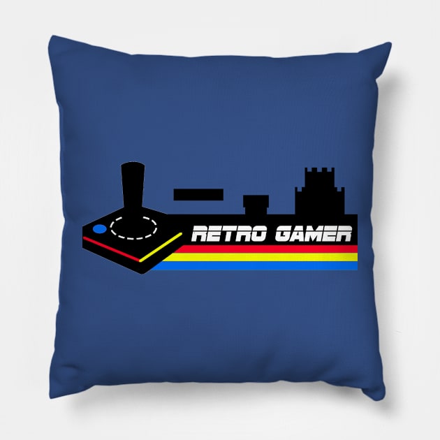 retro gamer Pillow by yourgeekside