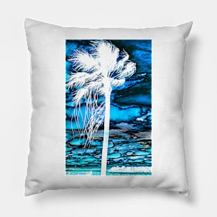 White Palm Pillow