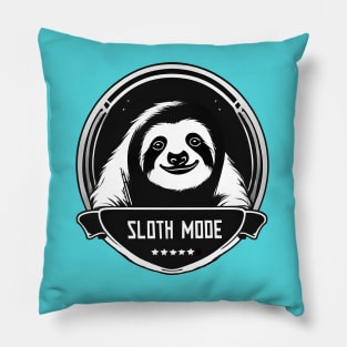 Sloth Mode Serenity Logo Pillow