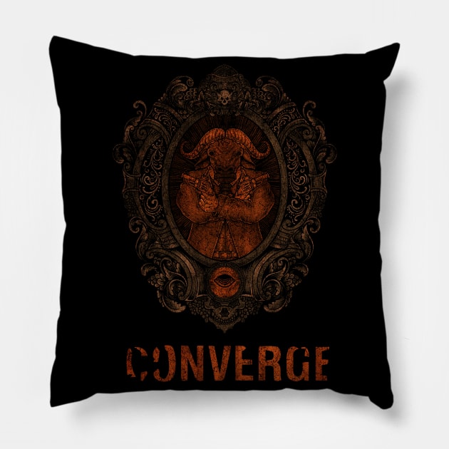 DEVIL OX HARDCORE CONVERGE Pillow by elsa-HD