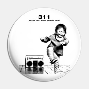 311 Saves Me // pencil sketch Pin