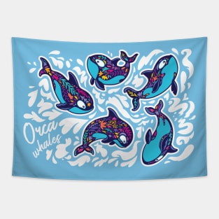 Orca whales Tapestry
