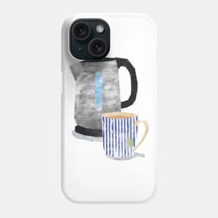 Tea kettle and mug Phone Case