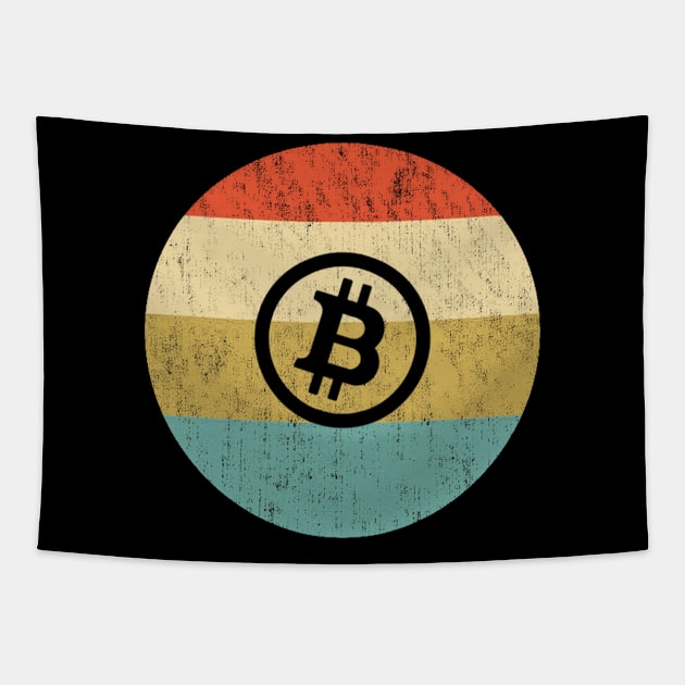 Vintage Bitcoin Tapestry by Tamie